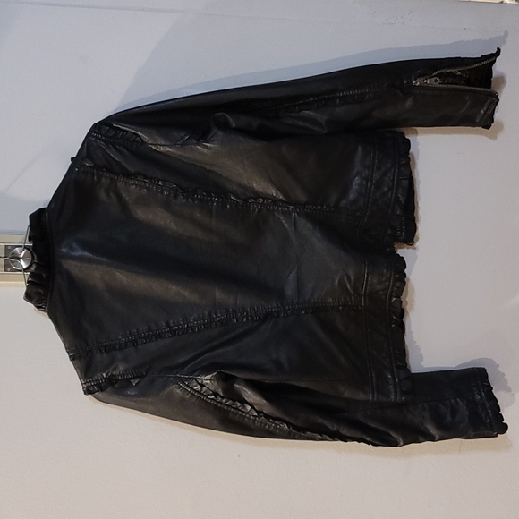 KENNA-T black soft genuine leather jacket Size S - Picture 4 of 10